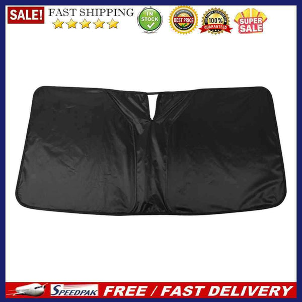 Car Front Windscreen Cover UV Protection Parking Universal Sunshade Visor Black