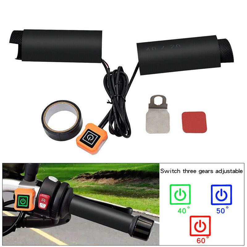 Electric Heated Handleable Grips Insert Hand Grip Motorcycle Scooter Accessories