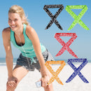 Cool Scarf Neck Wrap - Reusable Cooling Scarf Headband Bandana 5 Pcs Value