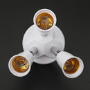 Adjustable E27 Splitter 3 Heads Lamp Base Adapter LED Bulb Holder Socket Newly