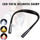 Reading 3 Colors Lights Bendable LED Neck Reading Light Brightness Adjustable