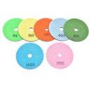 7Pcs 4"Diamond Dry Flexible Polishing Pads Sharp Type Granite Stone Sanding D LR