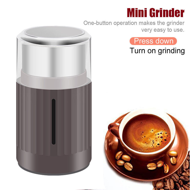 Electric Multigrain Coffee Bean Grinder Nut Spice Grinding Machine (Brown) Newly