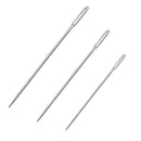 Big Eye Sewing Needles Set Stainless Steel Stitching Tools (3pcs a bottle) Newly