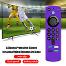 Remote Control Protective Case Cover for Amazon Alexa Voice Remote (Purple)