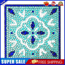 5D DIY Diamond Painting Kit Coaster Ceramics Insulation Cartoon Pad (Blue)