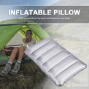 Inflatable Outdoor Camp Pillow Foldable Portable Car Sleep Cushion (Gray) Newly