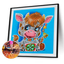 5D DIY Diamond Painting Cow Partial Special Shape Drill Mosaic (UP147) Newly