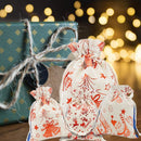 Gifts Santa Sack Drawstring Present Bags Christmas Stocking Christmas Gift Bag