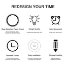 Easily Clock for Kids with Silent Movement Telling Time Wall Clock Educational