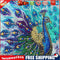 5D DIY Special Shaped Diamond Painting Peafowl Embroidery Mosaic Kit Decor