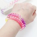 Women Fashion Elastic Ponytail Holders Hairbands Gradient Rubber Telephone Wire