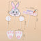 Decorations Birthday Party Kids Purple Rabbit Cupcake Topper Cake Toppers Bunny