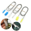 Aquarium Pipe Cleaning Brush Tube Flexible Double Ended Hose Cleaner (Blue)