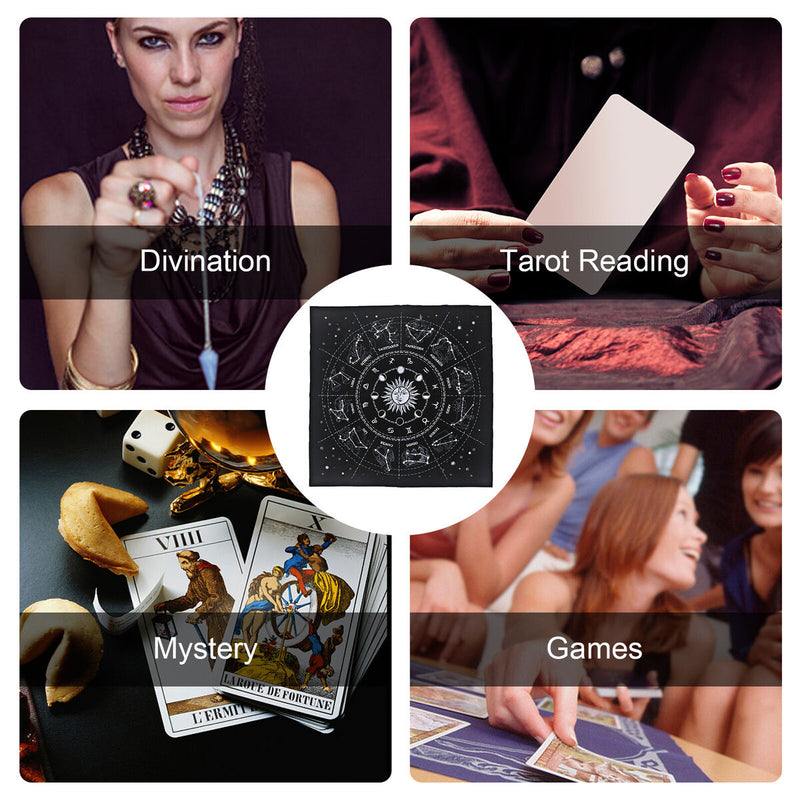 Flannel Tarots Cloth Mat Entertainment Supplies 49*49cm for Board Game Soli