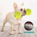 Dog Toys Pet Molar Teeth Stick Bite Sound Interactive Training Ball (Green)