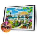 5D DIY Full Drill Diamond Painting Cartoon View Cross Stitch Embroidery Kit