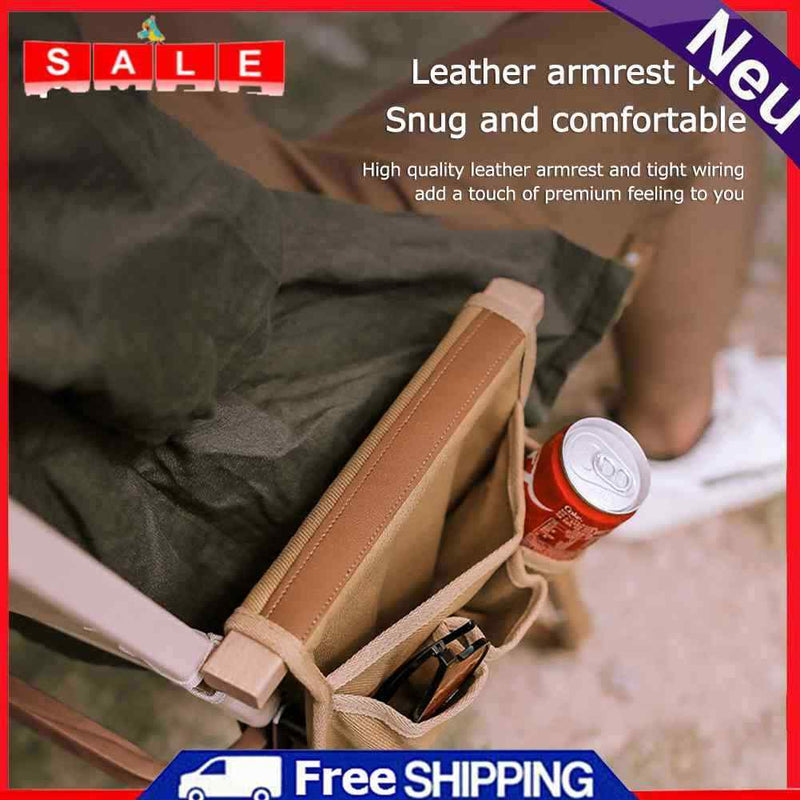 Canvas Camping Hanging Bag, Double Layer Storage Chair, Armrest