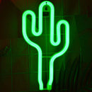 Cactus Shaped LED Decorative Neon Sign Night Light Holiday Art Lamp (B) Newly
