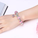 Cute Beads Women Rhinestone Pendant Hand Chain Girls Bracelet Jewelry Gift