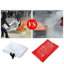Fire Blanket 1m*1m Fire Blanket Fiber Glass House Caravan Camper G0D7 V6D5