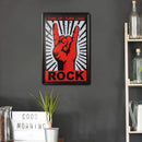 Metal Sign Tin Sign Rock Hand Living Room Door Club Garage Wall Decor Plate