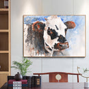 DIY  Oil Paint By Number dairy cow Drawing Art L80