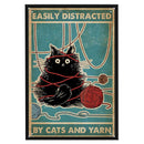 Cat Animal Full Cross Stitch Embroidery Cotton Thread Painting Canvas Home Decor