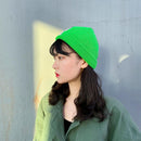 Korean Winter Autumn Warm Knitted Hat Pure Color Men Women Crochet Beanies Ca
