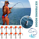 High Carbon Steel Mini Fishing Hook Ice Fishing Treble Hooks Fishing Tackle Tool