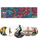 Portable Double Layer Printed Yoga Towel Quick Drying Pilates Towels (C) Newly