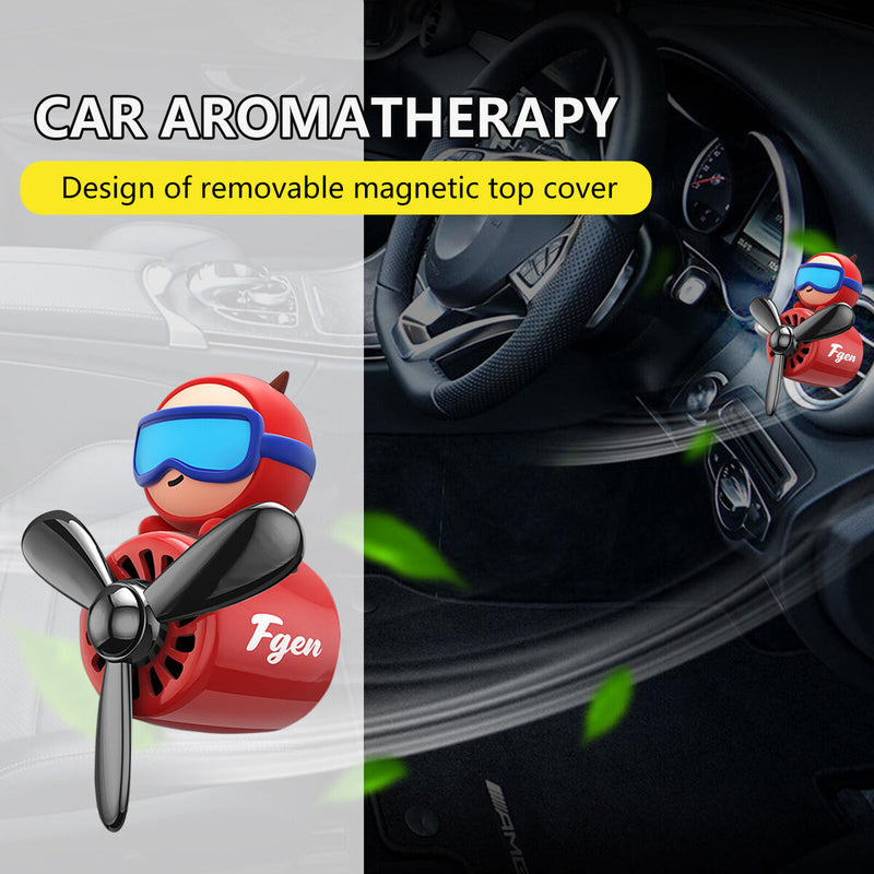 Cartoon Pilot Air Freshener Refillable Perfume Clip Deodorizing Auto Accessories