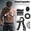 5pcs Heavy Gripper Set Hand Exerciser Grip Wrist Strength Training (Black) Newly