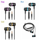 Music with Microphone In-Ear Earbuds Stereo Earphone Headset Sports Headphones