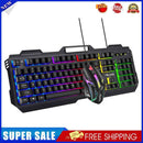 #A Practical Waterproof USB Wired Gaming Keyboard + Mouse Combos Backlit Keycaps