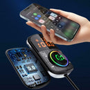 Wireless Car Bluetooth FM Transmitter MP3 Radio Adapter USB Charger AA A I5P7