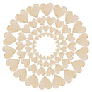 Rustic Table Scatter Wooden Love Heart Crafts Accessories Wedding Decor