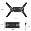 USB Fan laptop cooler cooling pad for pad Computer Folding Coller Fan Cooling