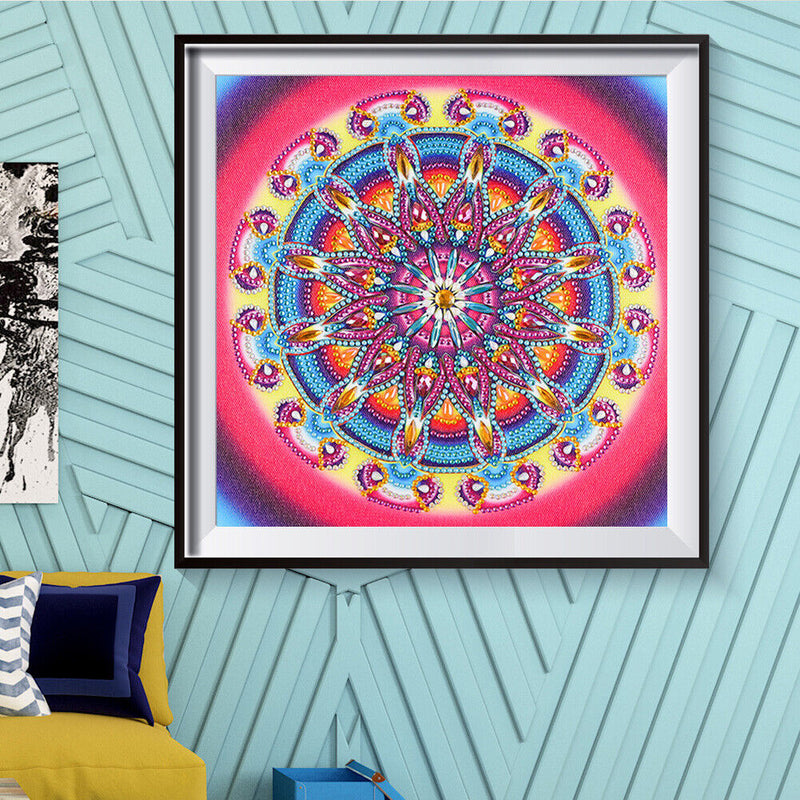 Mandala Part Special Shaped Diamond Painting Rhinestone Artwork Home Wall Decor
