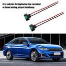 1 Pair H11 H8 881 Female Adapter Wiring Harness Sockets Wire for Car Headlights