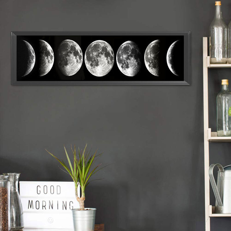 5D DIY Diamond Painting Full Square Drill Moon Phase Wall Decor Rhinestone Art