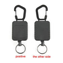 Keychain Outdoor Easy-pull Buckle Key Ring Accessories (Rectangle)