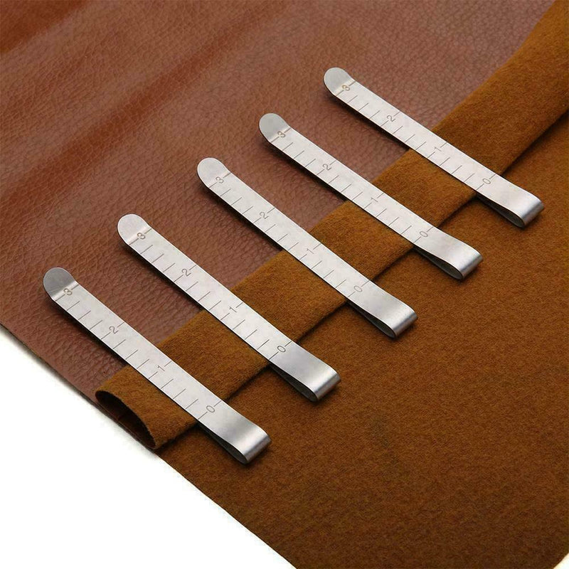 Sewing Clips Steel Hemming Clips Measurement Ruler X9M1 Quilting Tool F7Q8