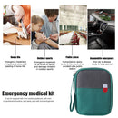 Portable Medical Bag Outdoor Handheld First Aid Drug Storage Bags (Green S)