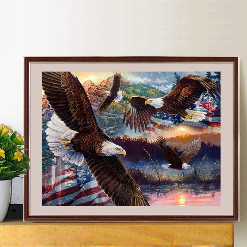 American Eagle DIY Diamond Painting Kits Full Round Drill Home Wall Decor