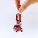 5pcs DIY Diamond Painting Cartoon Car Keychain Full Special Shaped (QC011) Newly