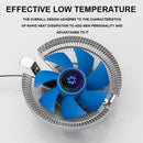 CPU Cooler for LGA 775/1150 1151 3 Pin 1800RPM Fan Cooling Silent Radiator Newly