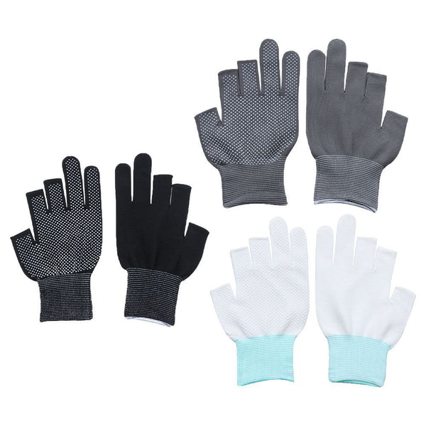 Driving Mittens Open/Half Fingers Anti-Slip Fishing Gloves Sun Protection