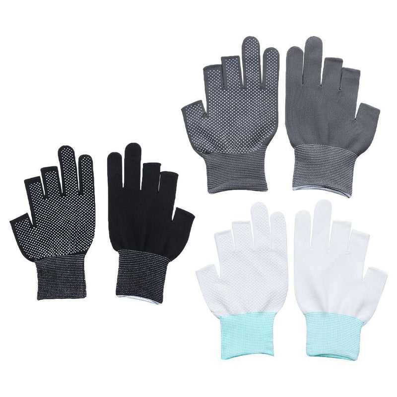 Driving Mittens Open/Half Fingers Anti-Slip Fishing Gloves Sun Protection