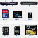 Flash Mini Black All In One Micro M2 MMC XD CF MS USB TF Memory Card Reader